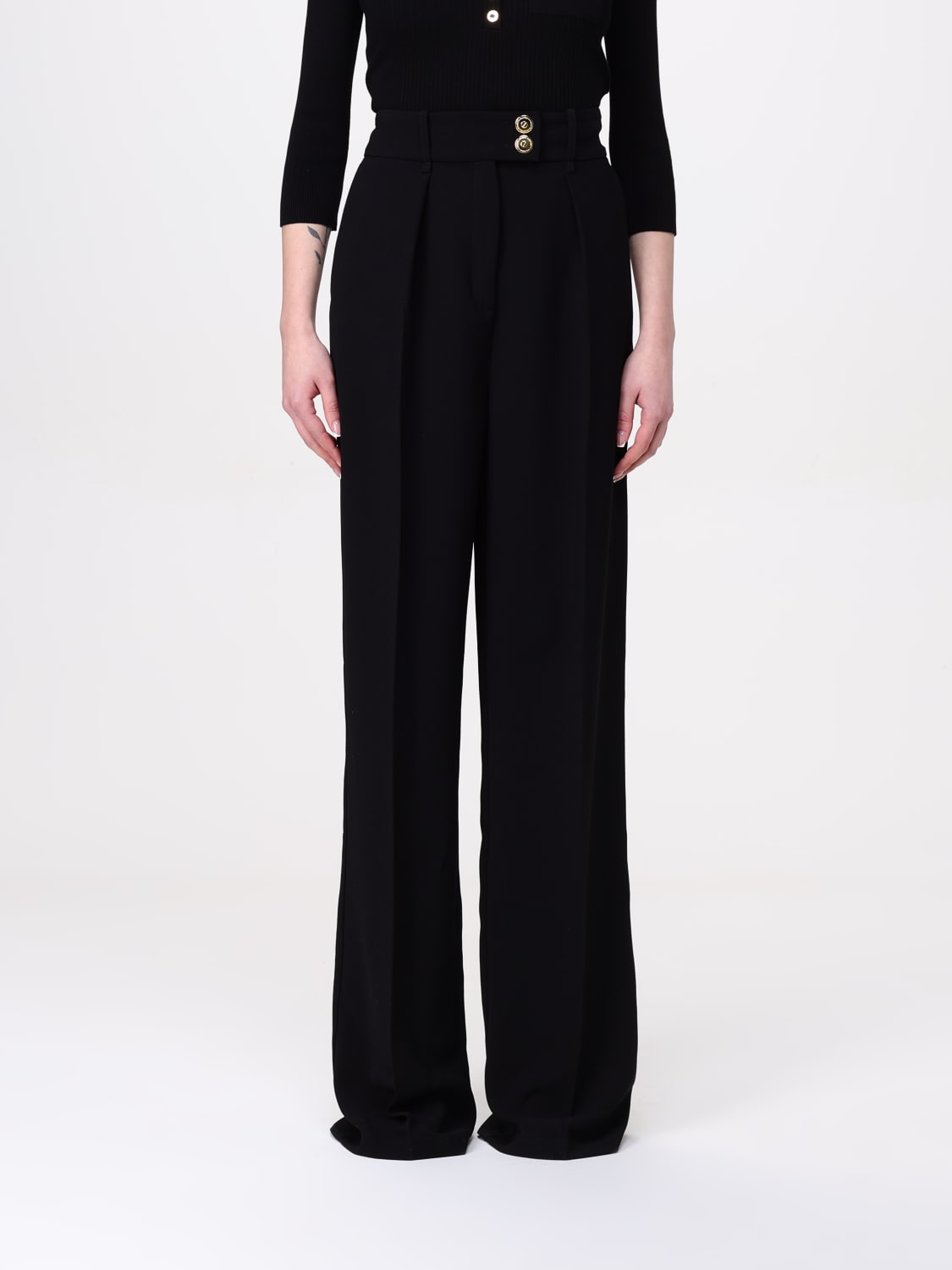 パンツ ELISABETTA FRANCHI Woman Pants Black PA064 110 ELISABETTA FRANCHI: Pants woman - Black | Elisabetta Franchi