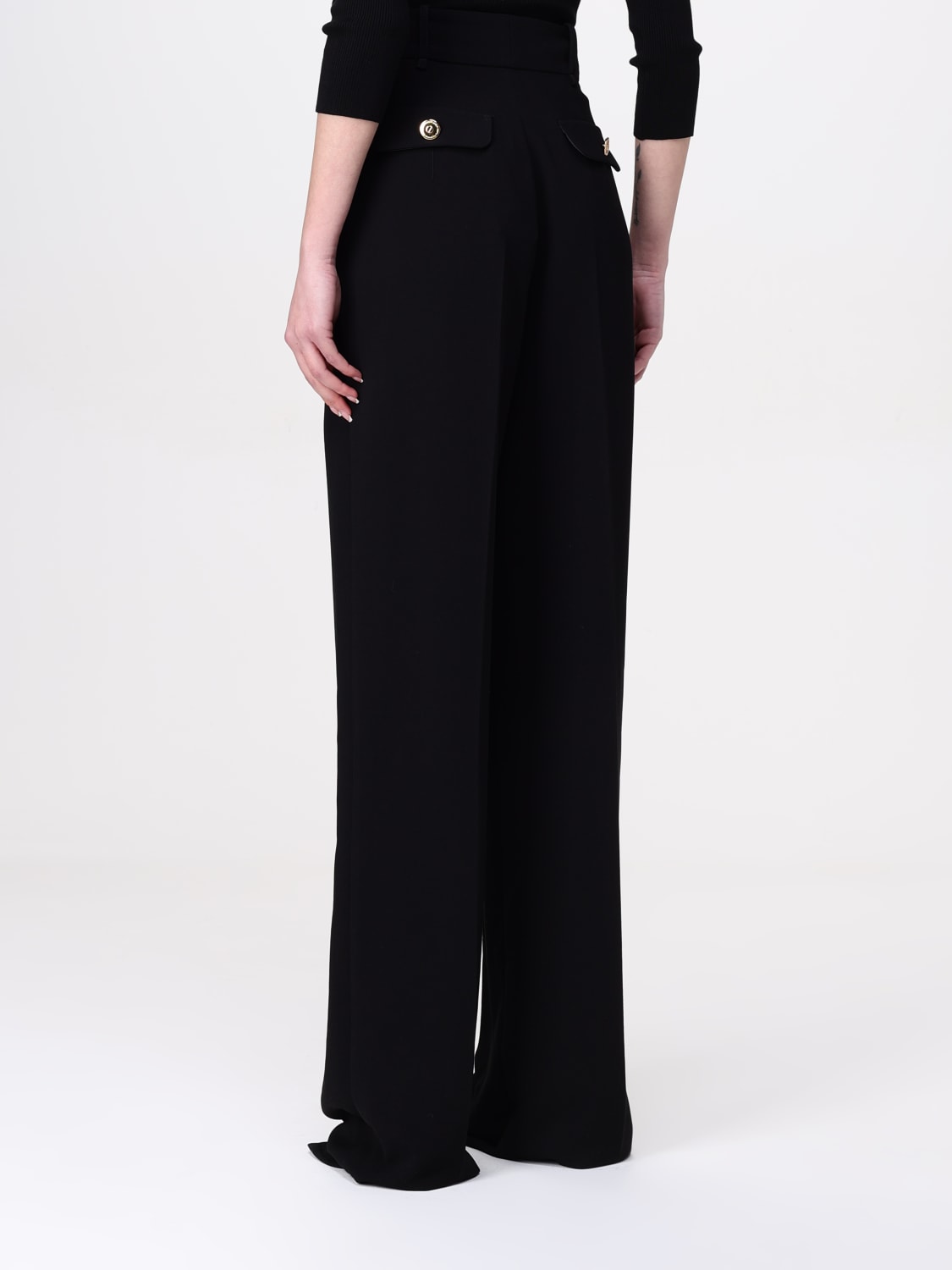パンツ ELISABETTA FRANCHI Woman Pants Black PA064 110 ELISABETTA FRANCHI: Pants woman - Black | Elisabetta Franchi