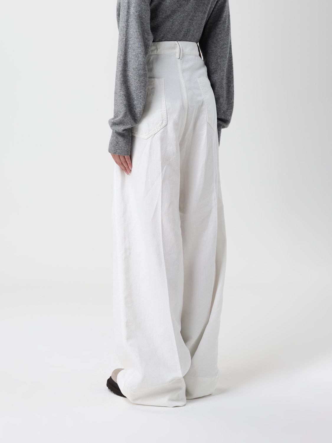 BRUNELLO CUCINELLI VAQUEROS: Pantalón mujer Brunello Cucinelli, Blanco - Img 3