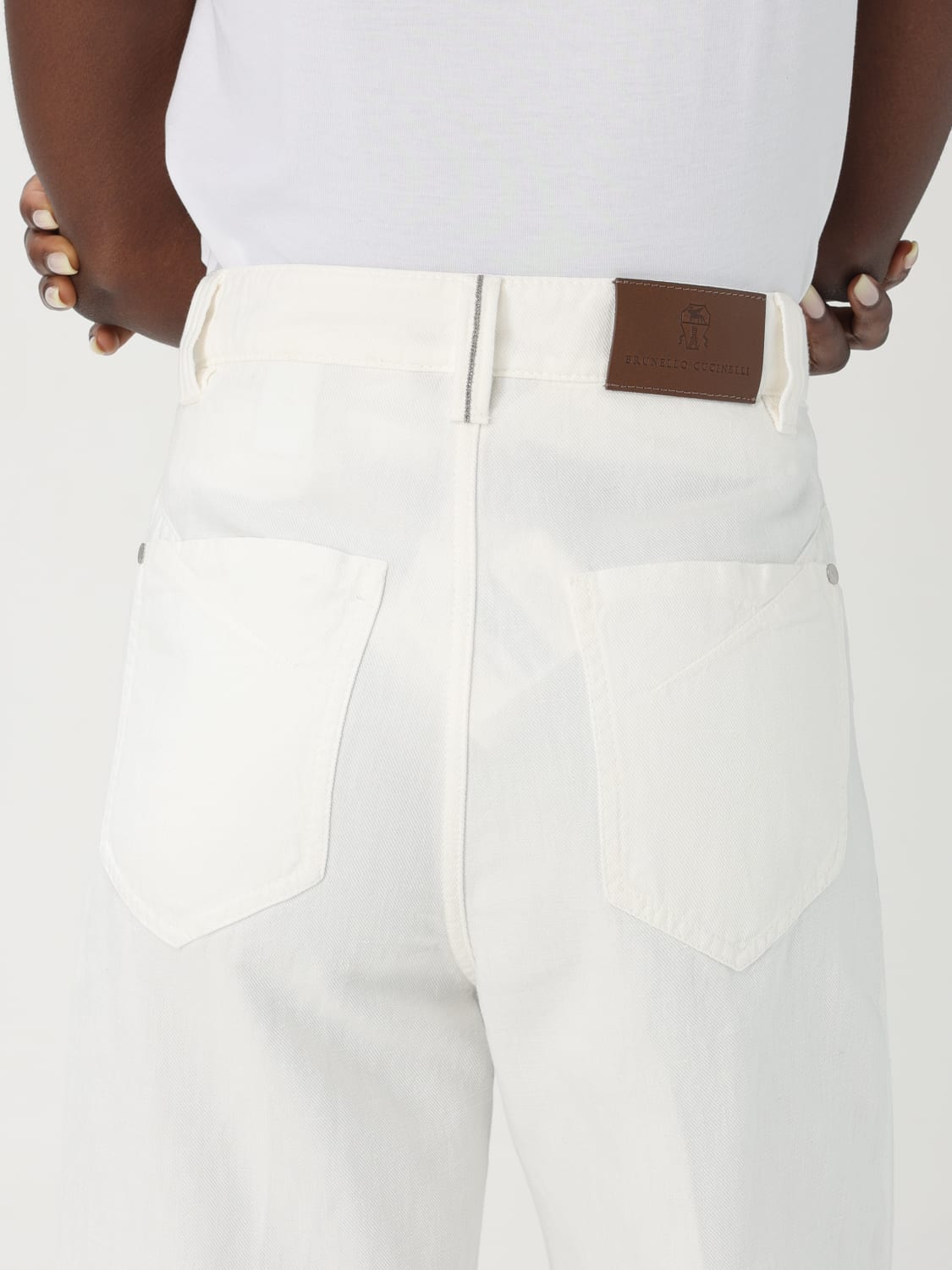 ボトムスその他 BRUNELLO CUCINELLI Women Pants ML996P5992C600 Beige BRUNELLO CUCINELLI: Pants woman - Beige | Brunello Cucinelli