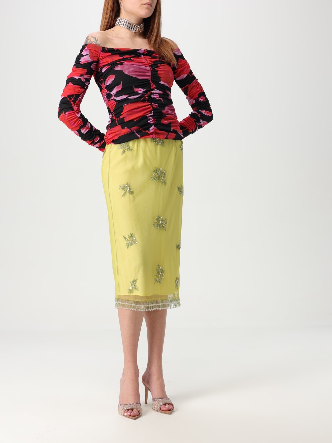 スカート BLUMARINE Woman Skirt Yellow 2G226A C4592 BLUMARINE: Skirt woman - Yellow | Blumarine skirt 2G226A