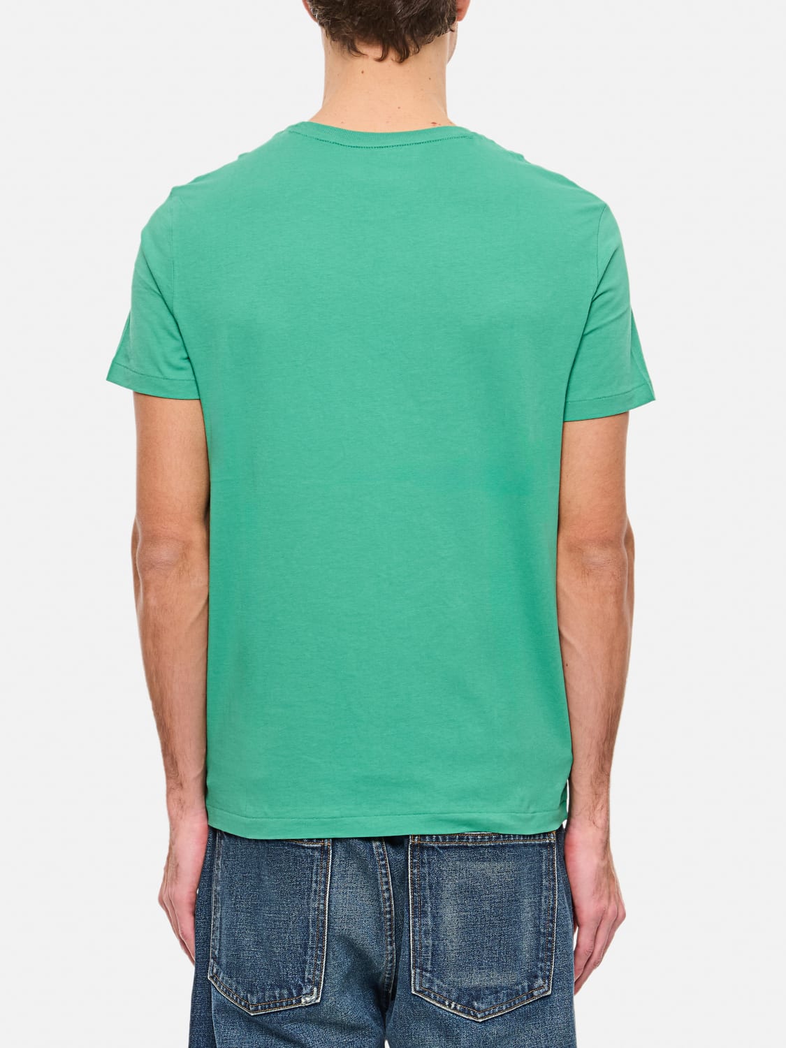 Tシャツ・カットソー POLO RALPH LAUREN Men T-shirt Grass Green 710671438 409 POLO RALPH LAUREN: T-shirt men - Grass Green | Polo Ralph