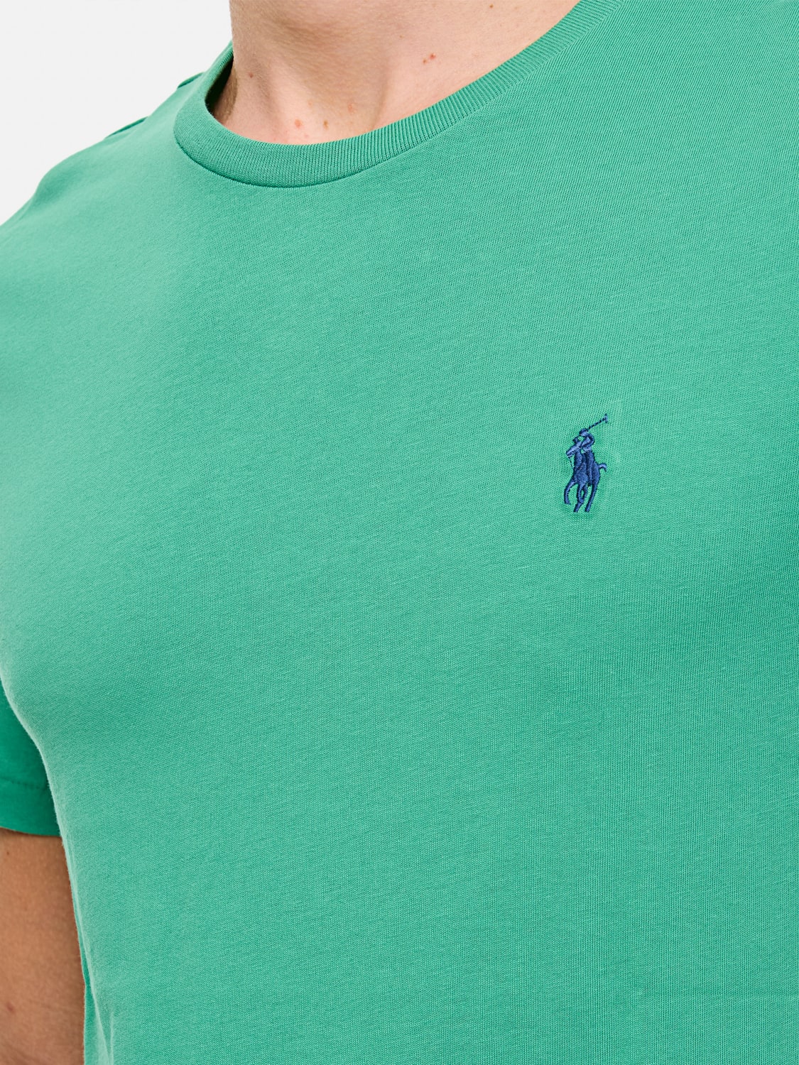 Tシャツ・カットソー POLO RALPH LAUREN Men T-shirt Grass Green 710671438 409 POLO RALPH LAUREN: T-shirt men - Grass Green | Polo Ralph