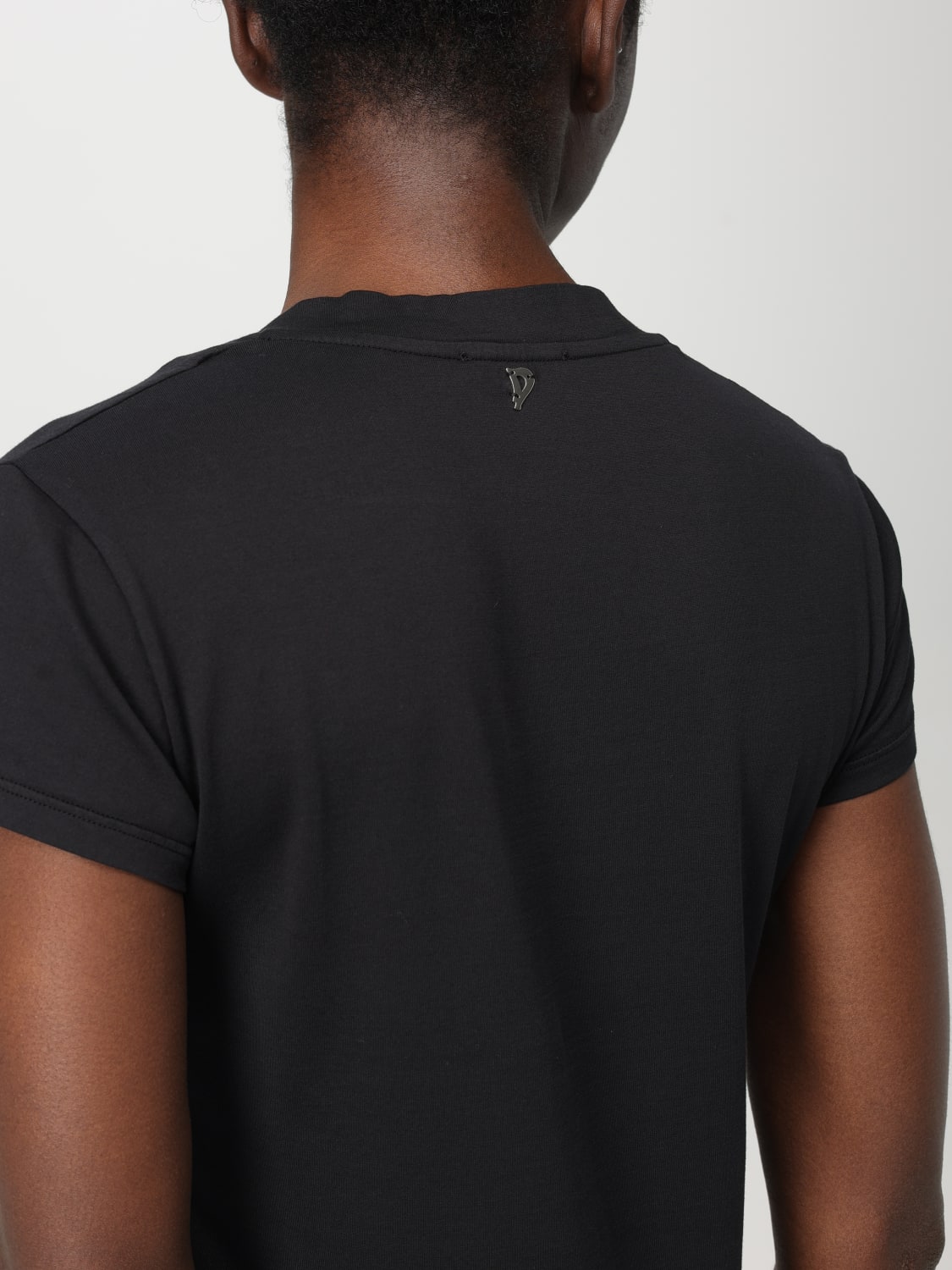 Tシャツ・カットソー DONDUP Woman T-Shirt Black DS036JF0350DXXX 999 DONDUP: T-shirt woman - Black | Dondup t-shirt