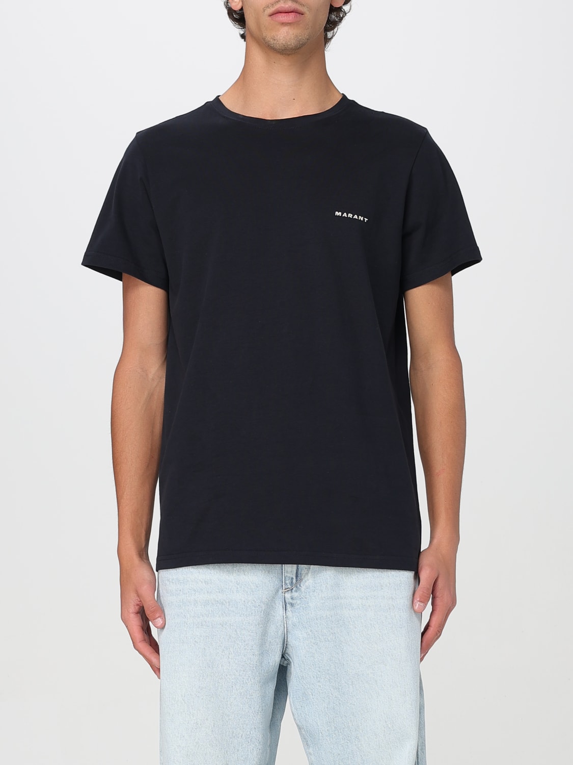 Tシャツ・カットソー ISABEL MARANT Men T-shirt Black TS0047HAB3N13H 01BK ISABEL MARANT: T-shirt men - Black | Isabel Marant t-shirt
