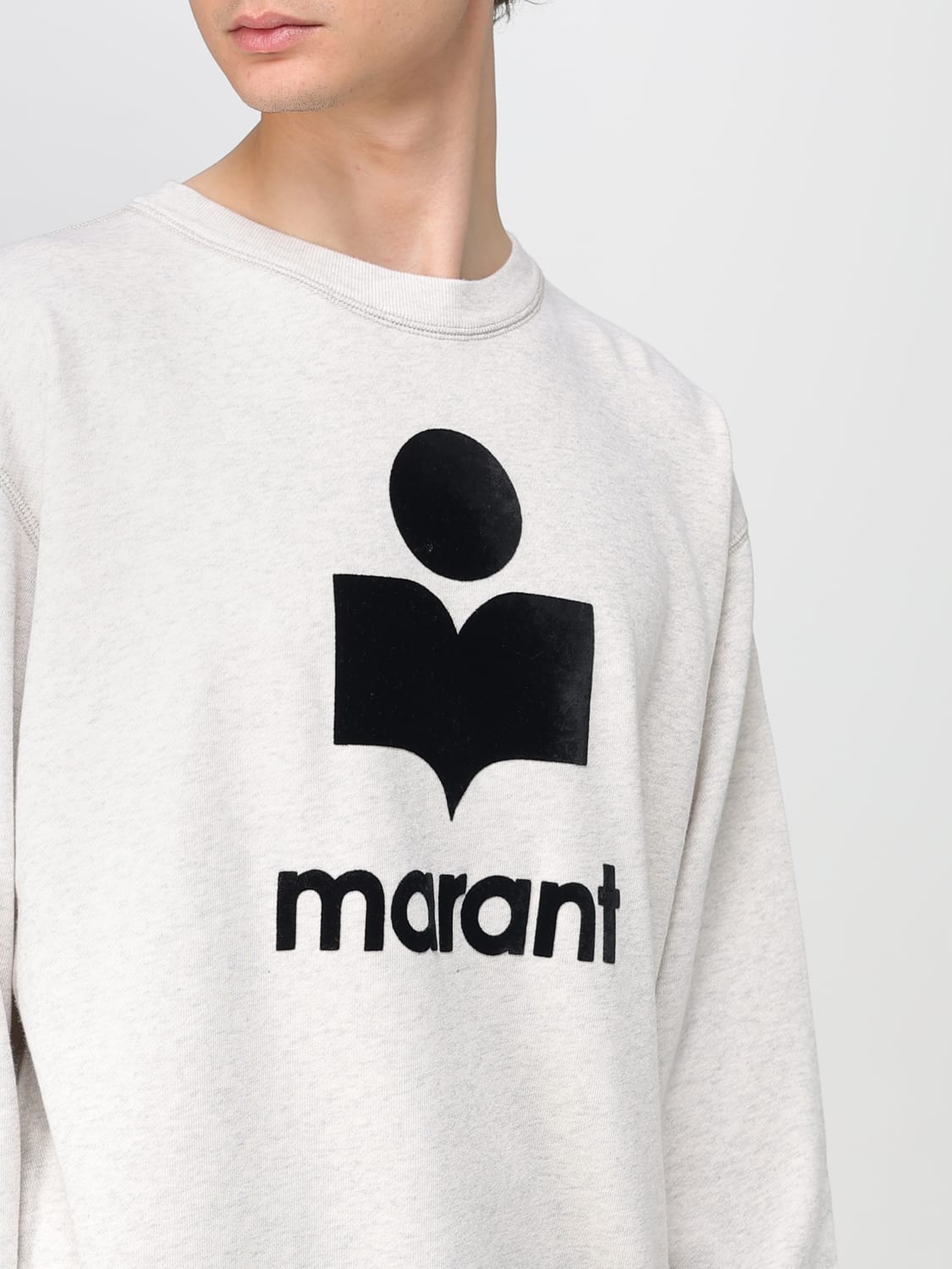 ISABEL MARANT スウェットシャツ: スウェットシャツ メンズ Isabel Marant, グレー 1 - Img 3