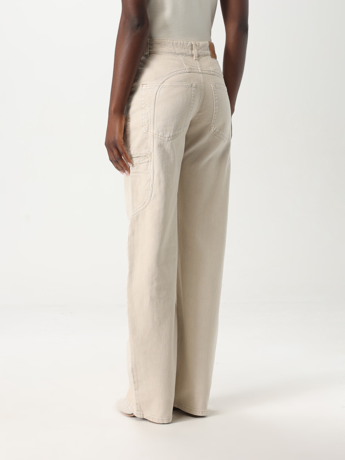 デニム・ジーパン ISABEL MARANT Women Denim Pants PA0484FAC1H01I23EC Beige Women's Designer Jeans | ISABEL MARANT Official Online Store