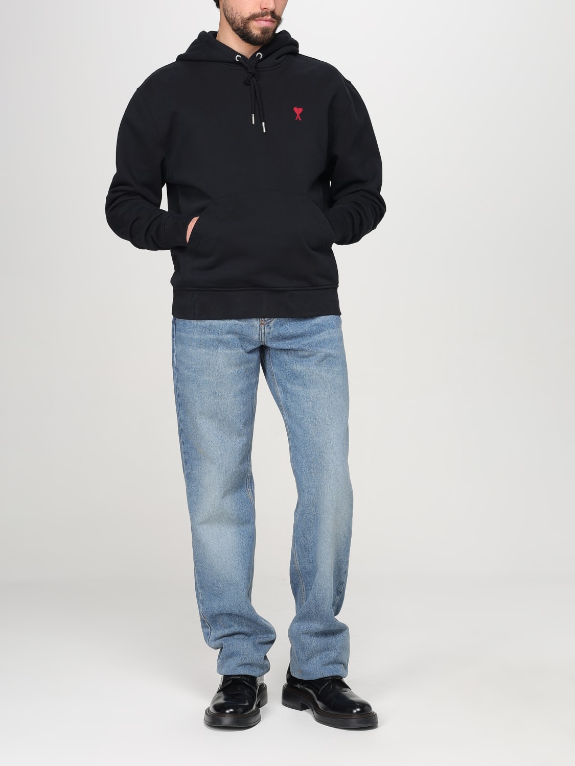 AMI PARIS: Sweatshirt men - Black | Ami Paris sweatshirt