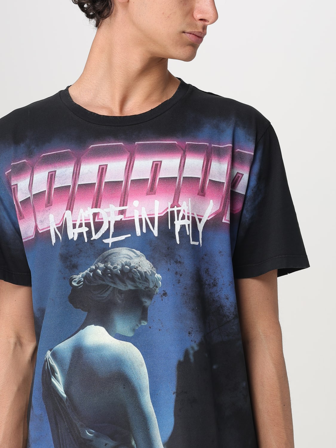 Tシャツ・カットソー DONDUP Men T-shirt Black US358JF0309UIV7 999 DONDUP: T-shirt men - Black | Dondup t-shirt US358JF0309UIV7