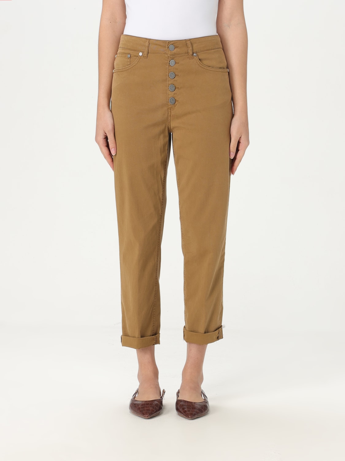 DONDUP: Pants woman - White | Dondup pants DP268BGSE068DBM5