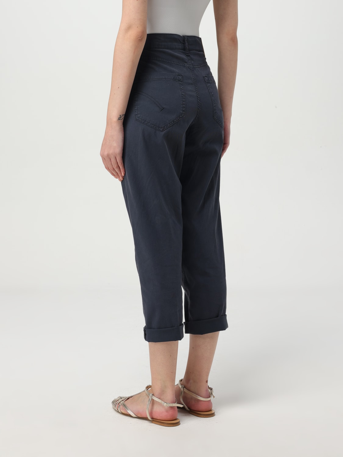 DONDUP PANTALONI: Jeans cropped Dondup in denim , Blue - Img 2