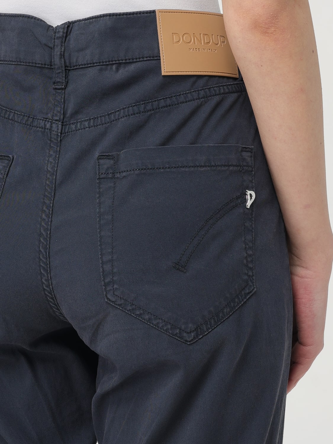 DONDUP PANTALONI: Jeans cropped Dondup in denim , Blue - Img 3