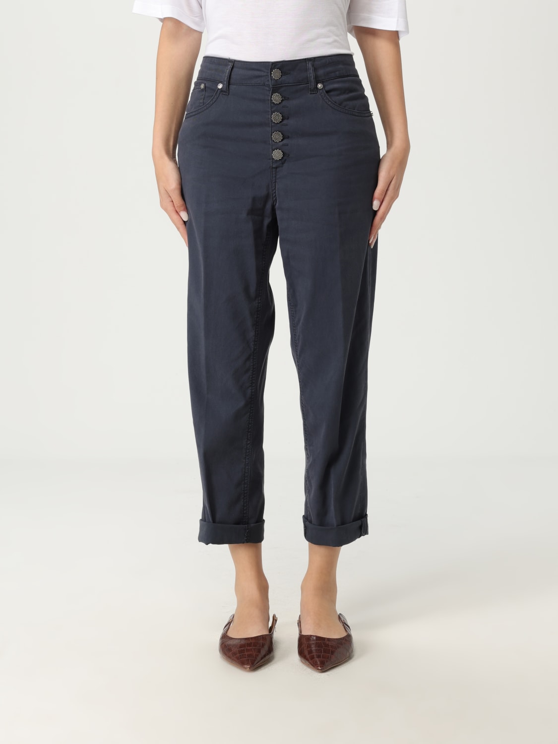 パンツ DONDUP Woman Pants Denim DP268BGSE068DBM5 800 DONDUP: Pants woman - Denim | Dondup pants DP268BGSE068DBM5