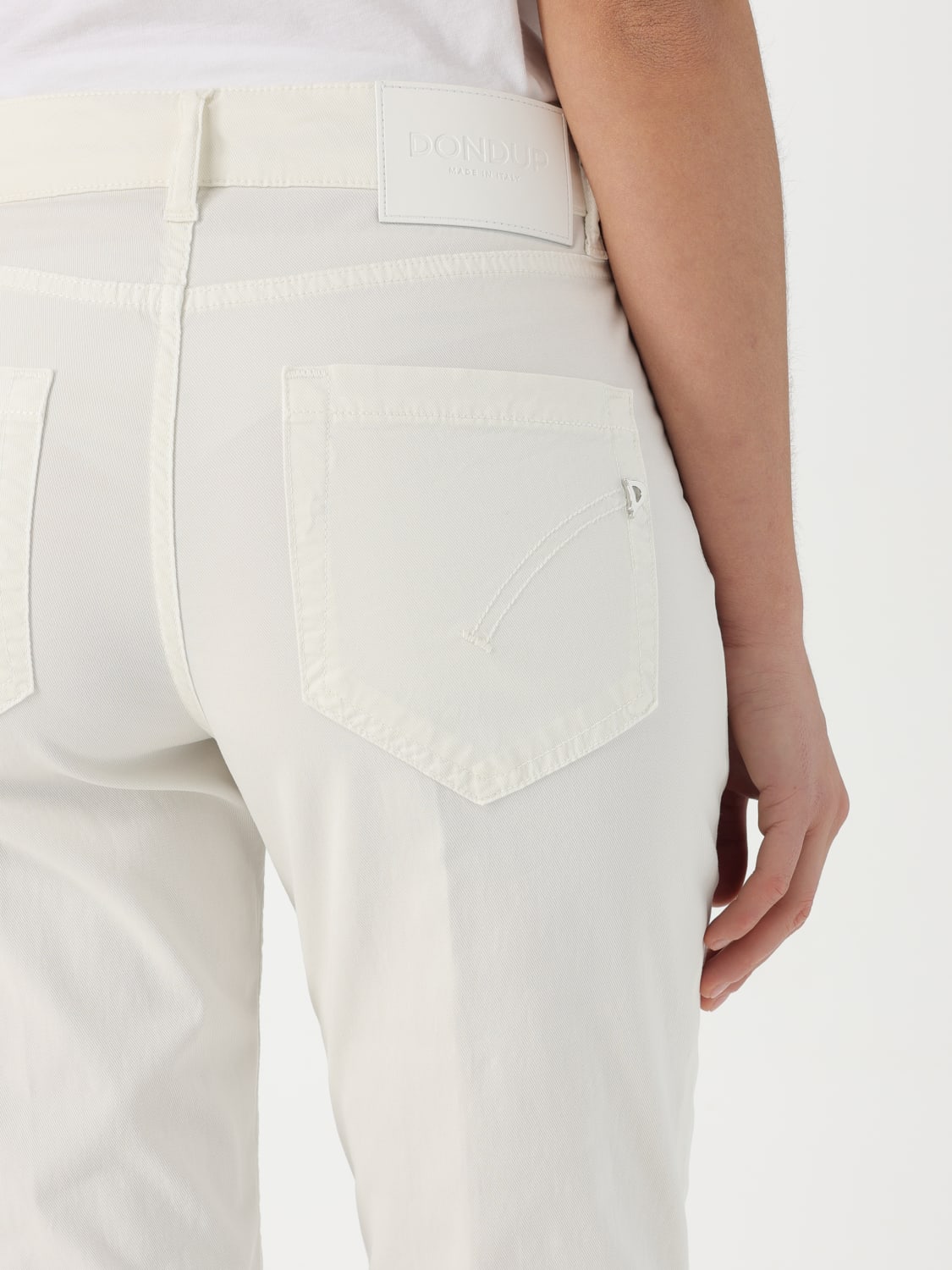 パンツ DONDUP Woman Pants Yellow Cream DP789IF0041DXXX 004 DONDUP: Pants woman - Yellow Cream | Dondup pants