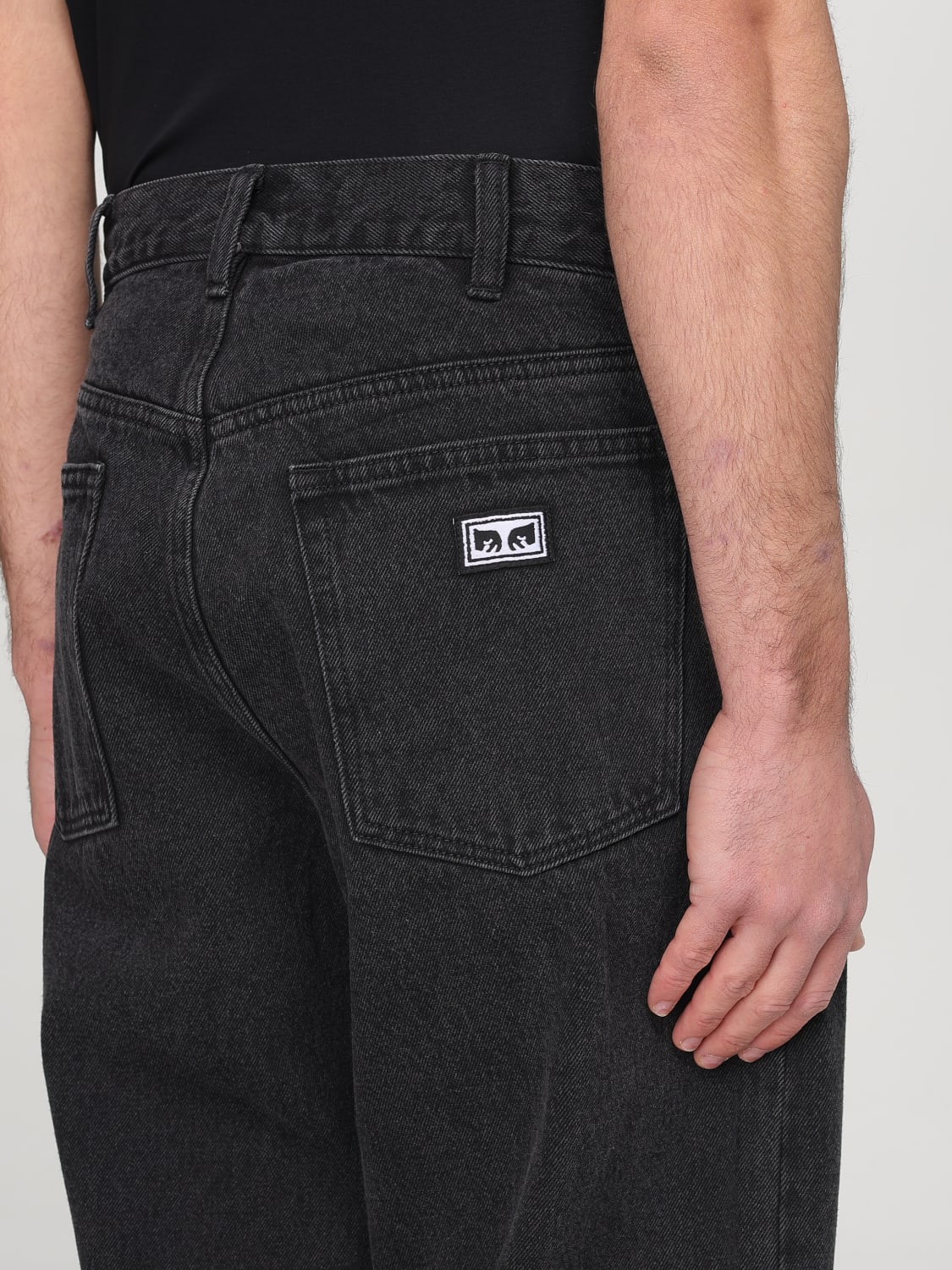 OBEY JEANS: Jeans Obey in denim , Nero - Img 3