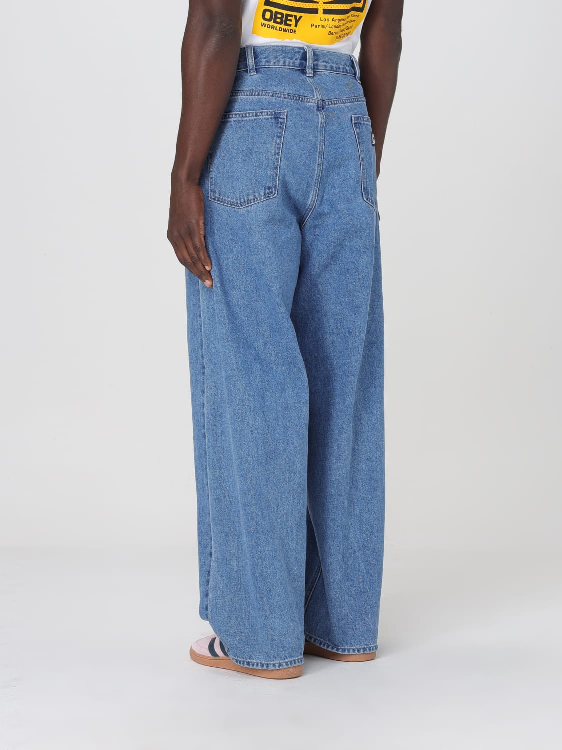 OBEY JEANS: Jeans Obey in denim , Indaco - Img 2