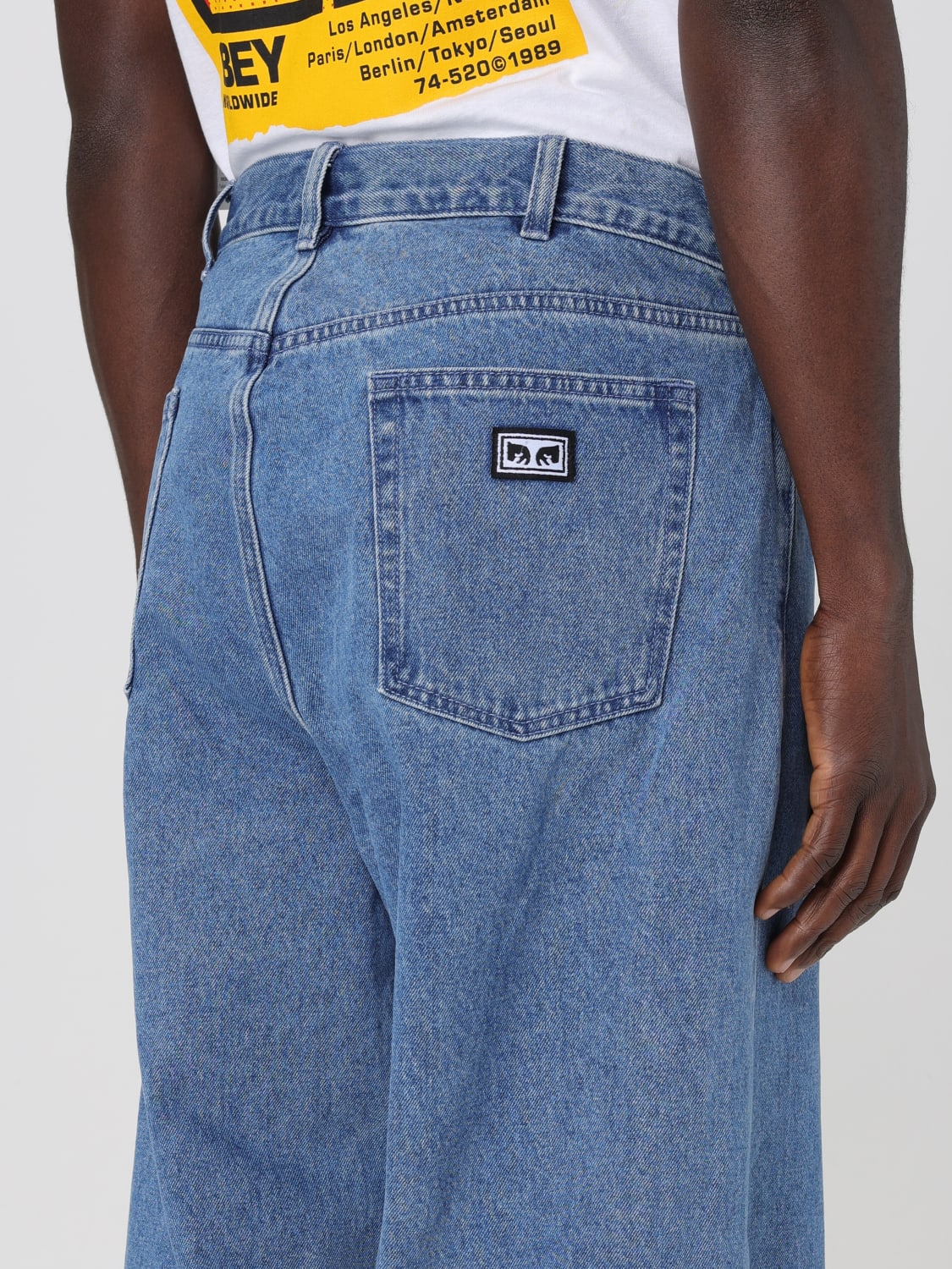 OBEY JEANS: Jeans Obey in denim , Indaco - Img 3