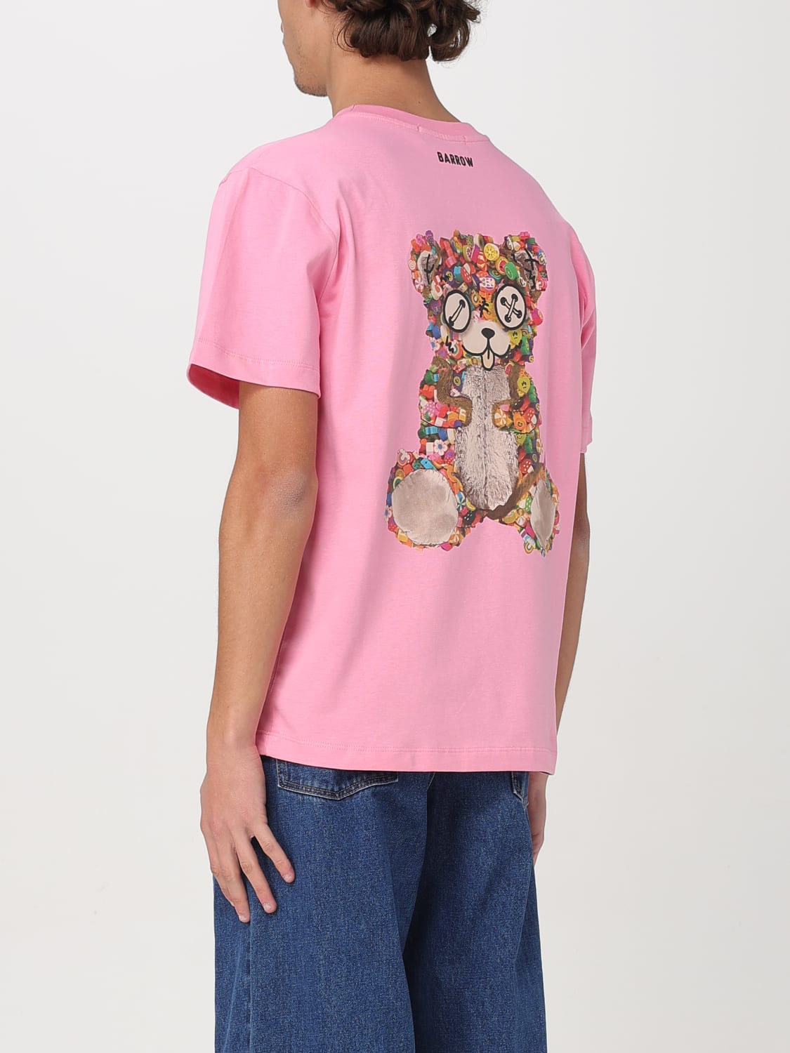 BARROW: T-shirt men - Pink | Barrow t-shirt S5BWUATH152