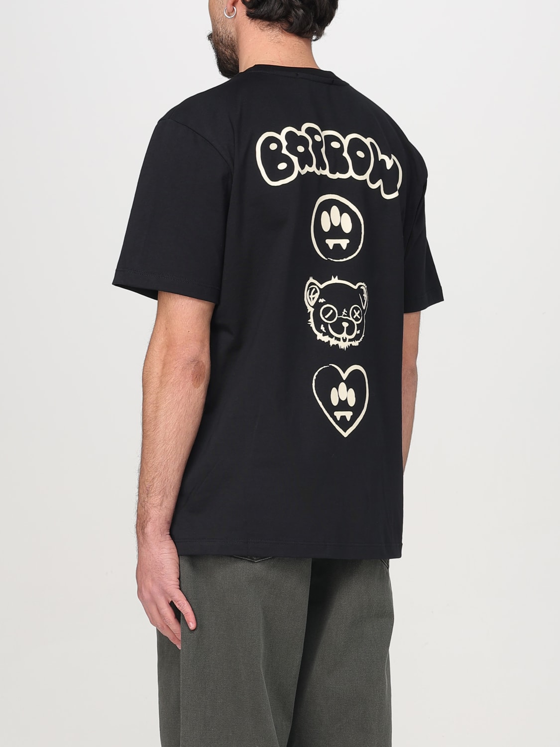 BARROW: T-shirt men - Black | Barrow t-shirt S5BWUATH159