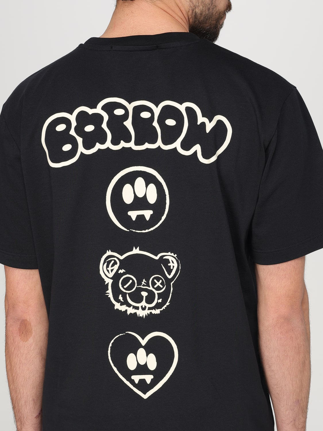 Tシャツ・カットソー BARROW Men T Shirts S5BWUATH152110 Black BARROW: T-shirt men - Black | Barrow t-shirt S5BWUATH159