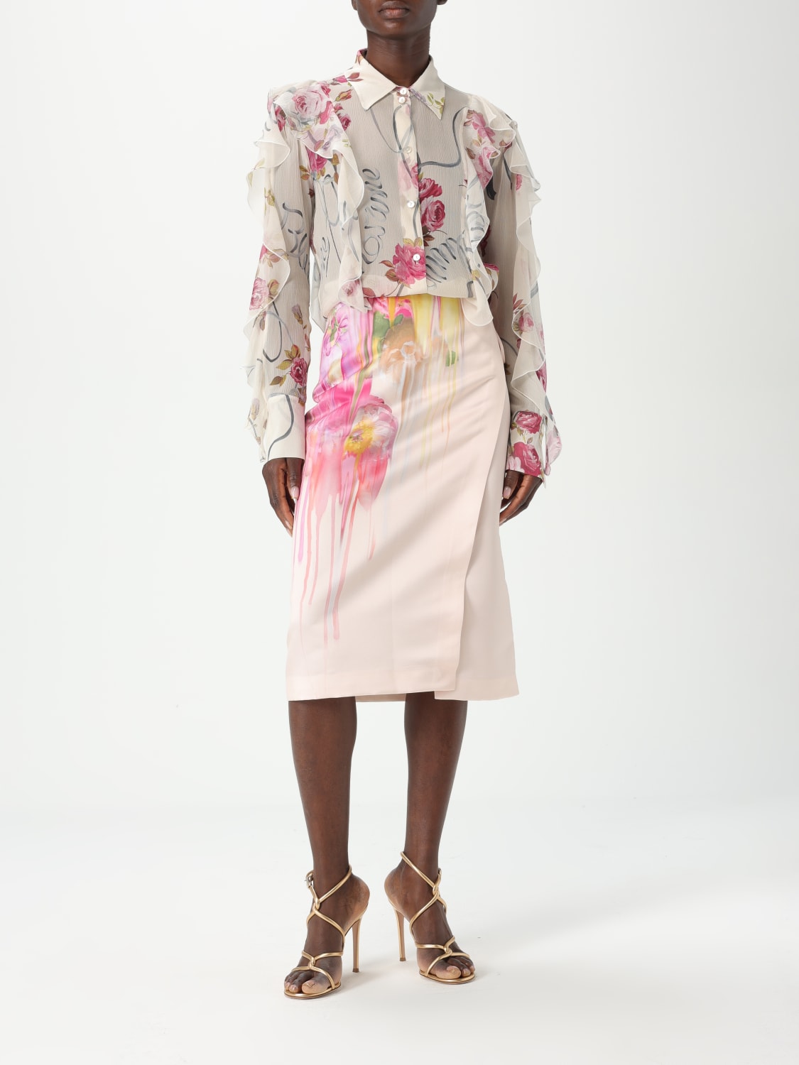 BLUMARINE CHEMISE: Chemise femme Blumarine, Blanc - Img 2