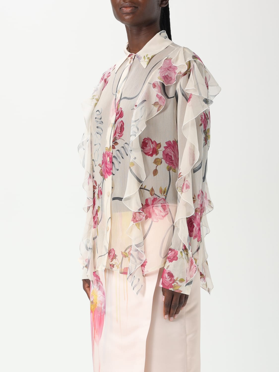 BLUMARINE CHEMISE: Chemise femme Blumarine, Blanc - Img 4