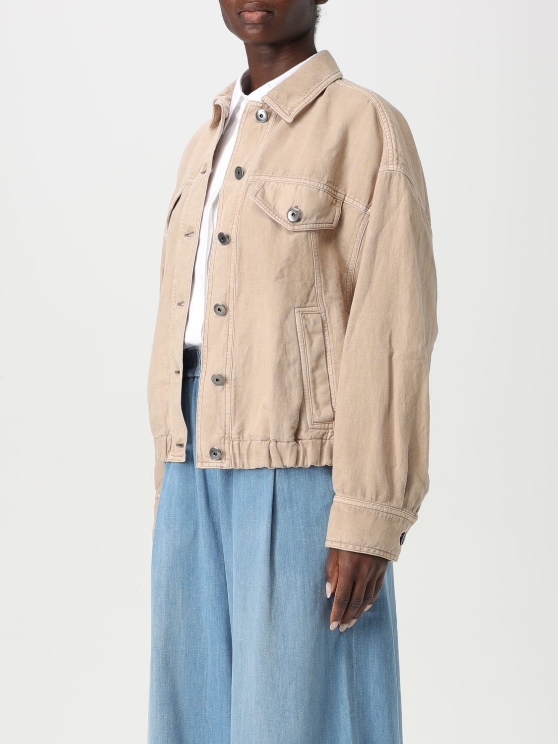 BRUNELLO CUCINELLI: Jacket woman - Beige | Brunello