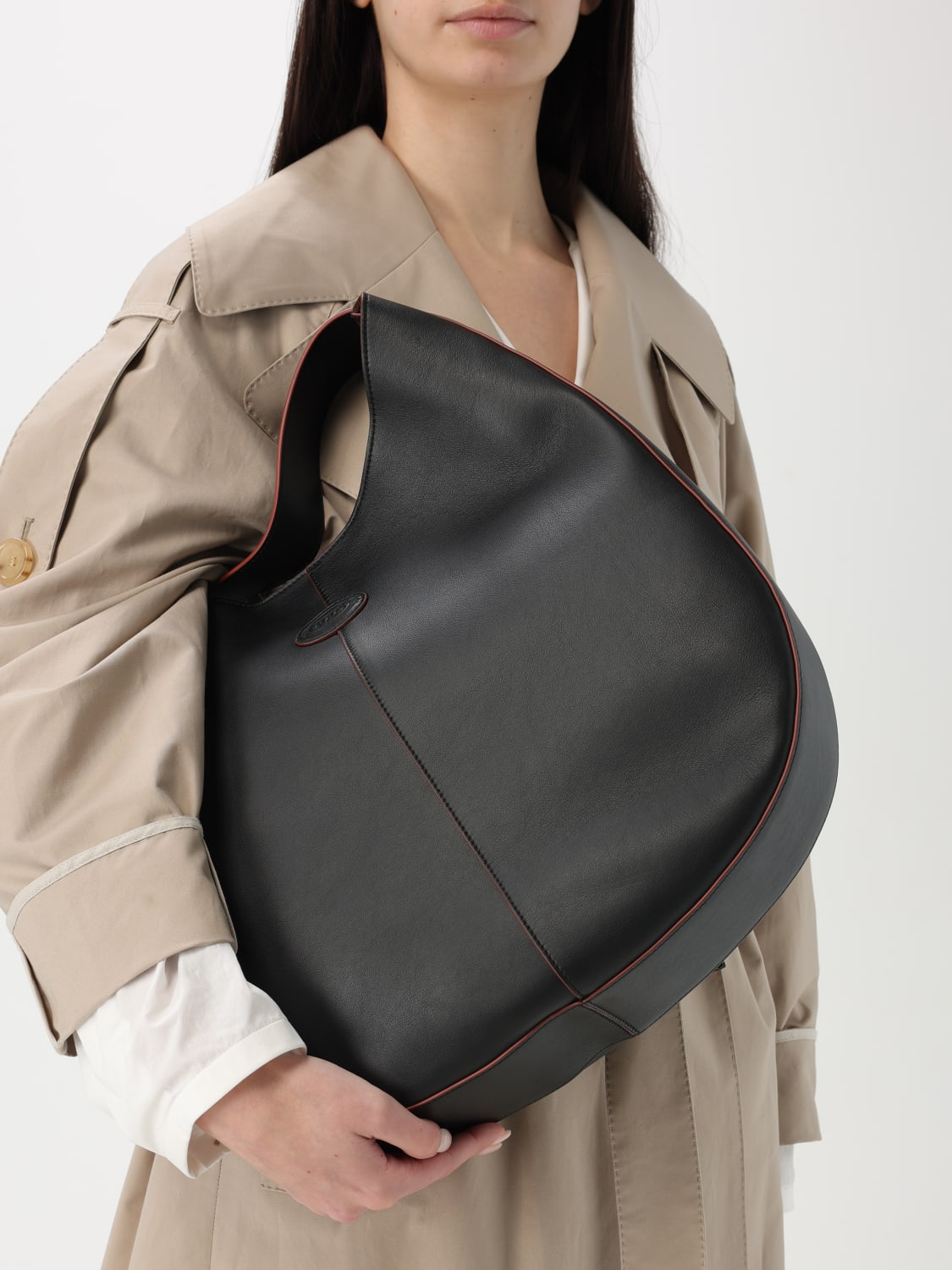 TOD'S BORSA A SPALLA: Borsa a spalla Tod's in pelle , Nero - Img 2