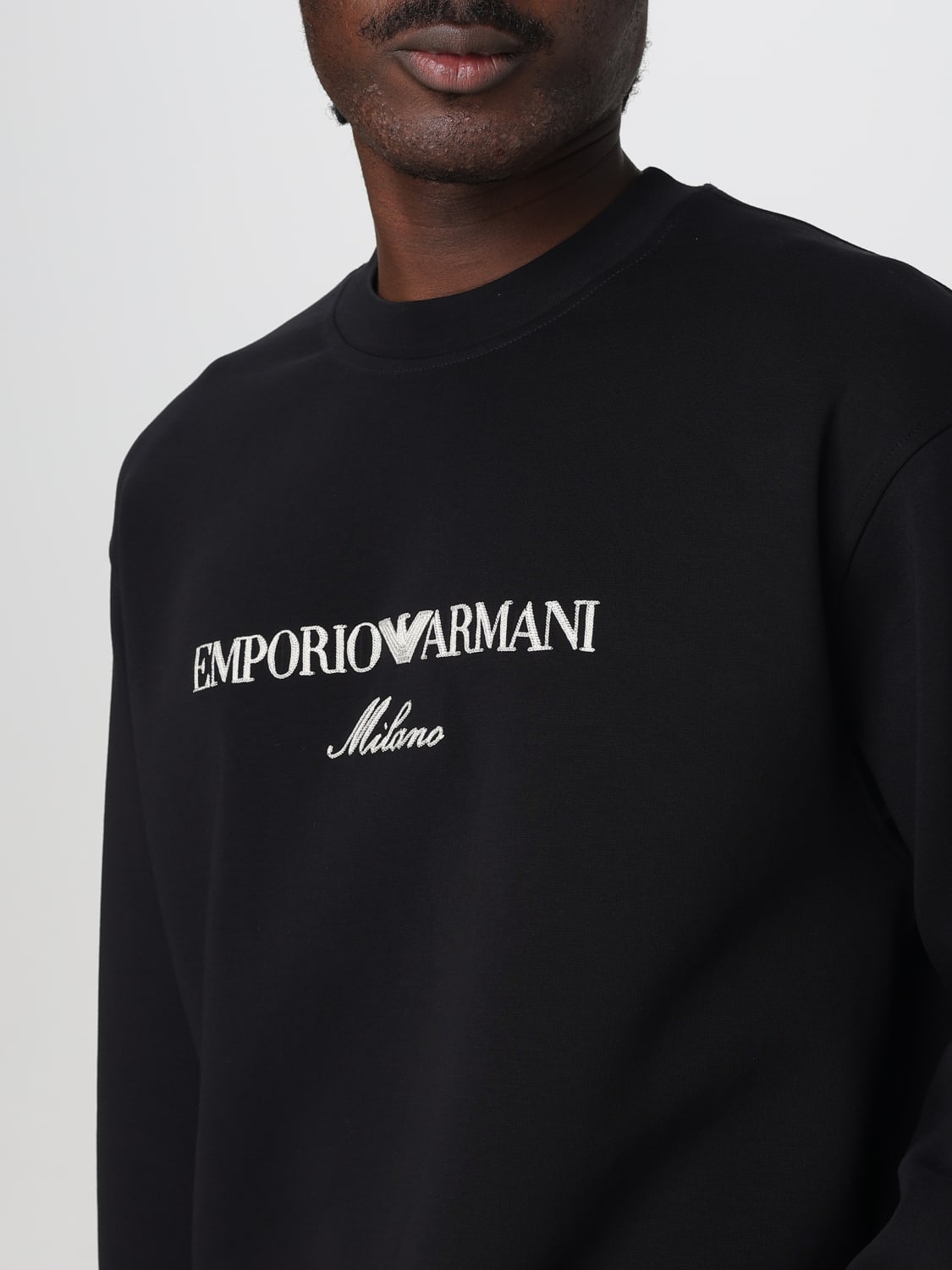 EMPORIO ARMANI SWEATSHIRT: Pullover herren Emporio Armani, Schwarz 1 - Img 3