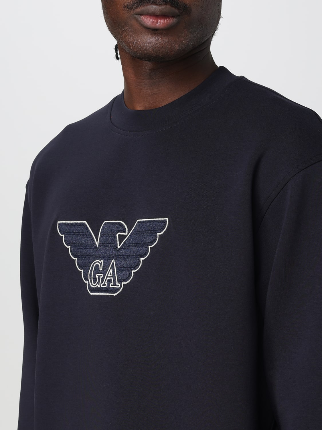 EMPORIO ARMANI SWEATSHIRT: Pullover herren Emporio Armani, Blau 1 - Img 4