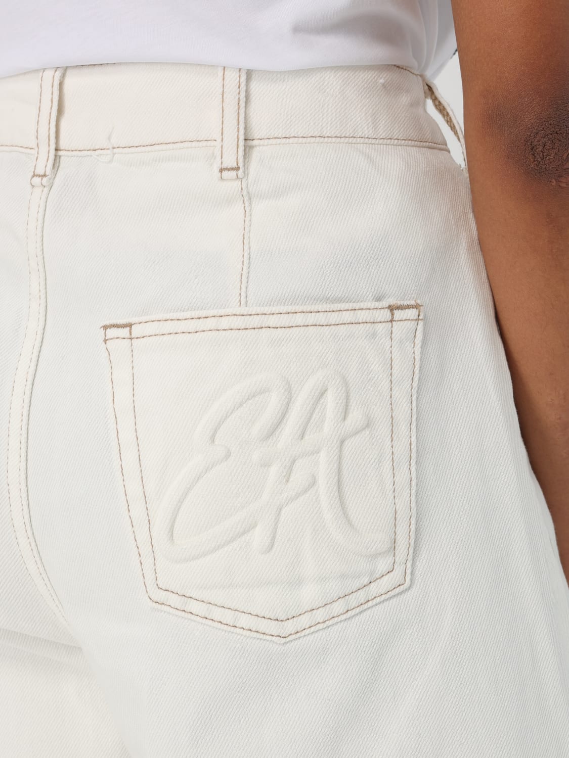 デニム・ジーパン EMPORIO ARMANI Woman Jeans White EW000019AF12426 U0006 EMPORIO ARMANI: Jeans woman - White | Emporio Armani jeans