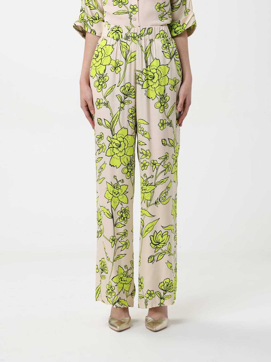 パンツ LIU JO Women Straight Pants CA5396TS074 M9258 Green LIU JO: Pants woman - Green | Liu Jo pants CA5396TS074