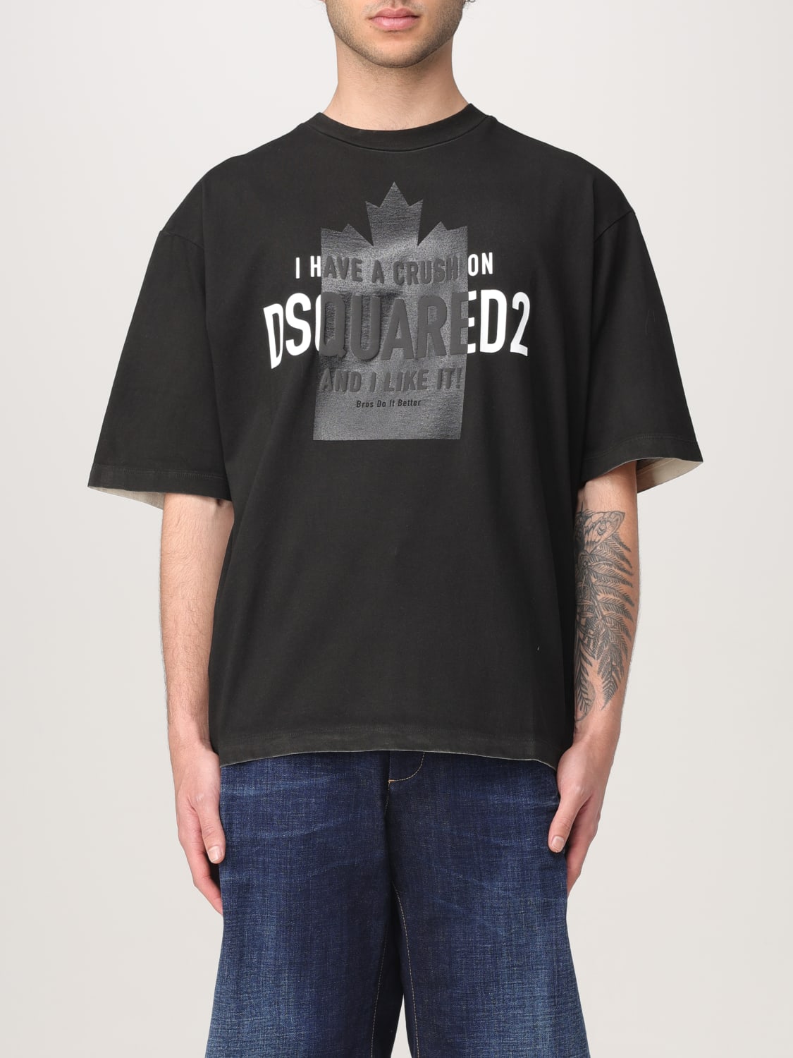 DSQUARED2 T-SHIRT: T-shirt homme Dsquared2, Noir - Img 1