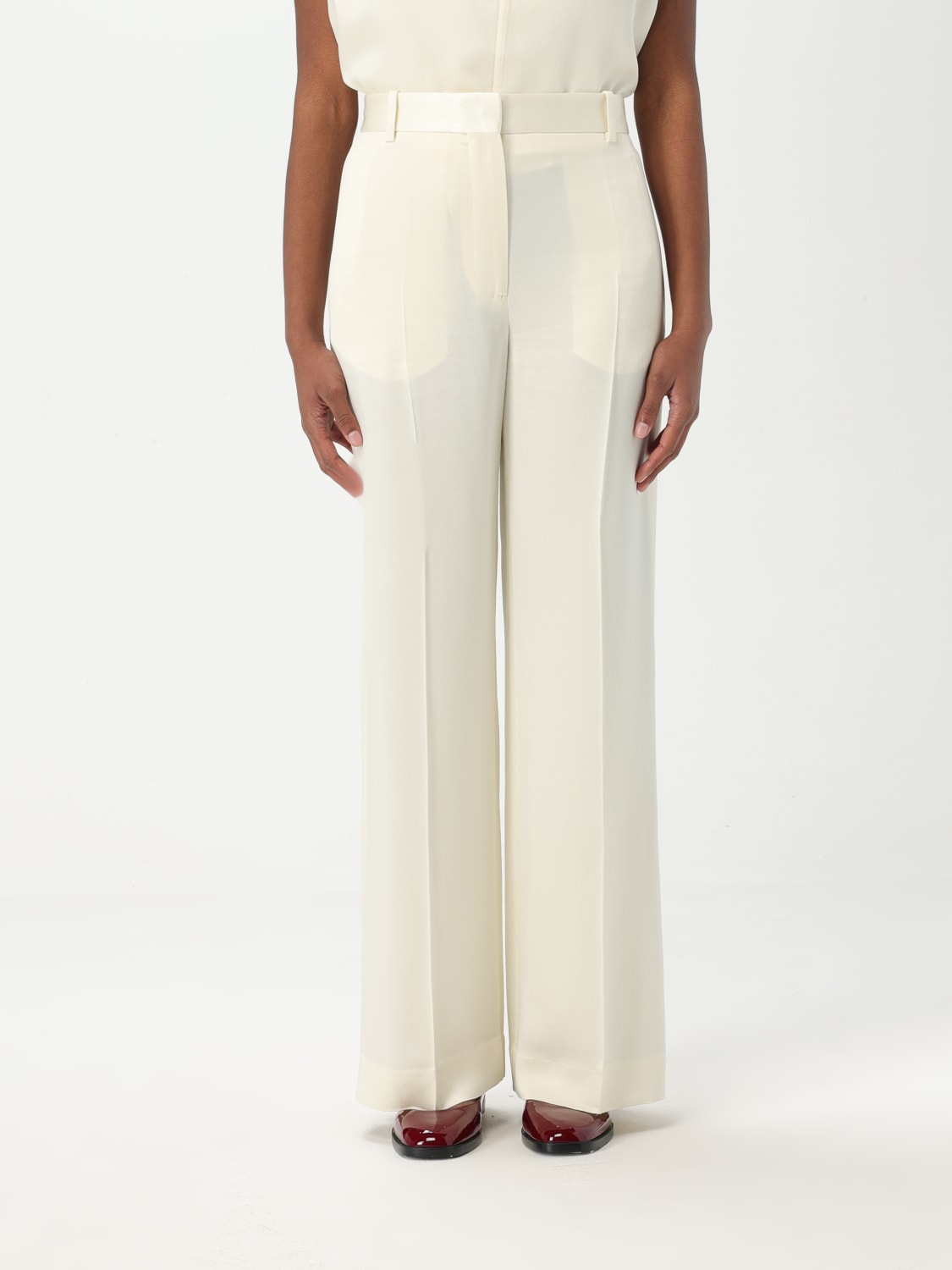 パンツ TOTEME Woman Pants White 251WRB4483FB0344 070 TOTEME: Pants woman - White | Toteme pants 251WRB4483FB0344