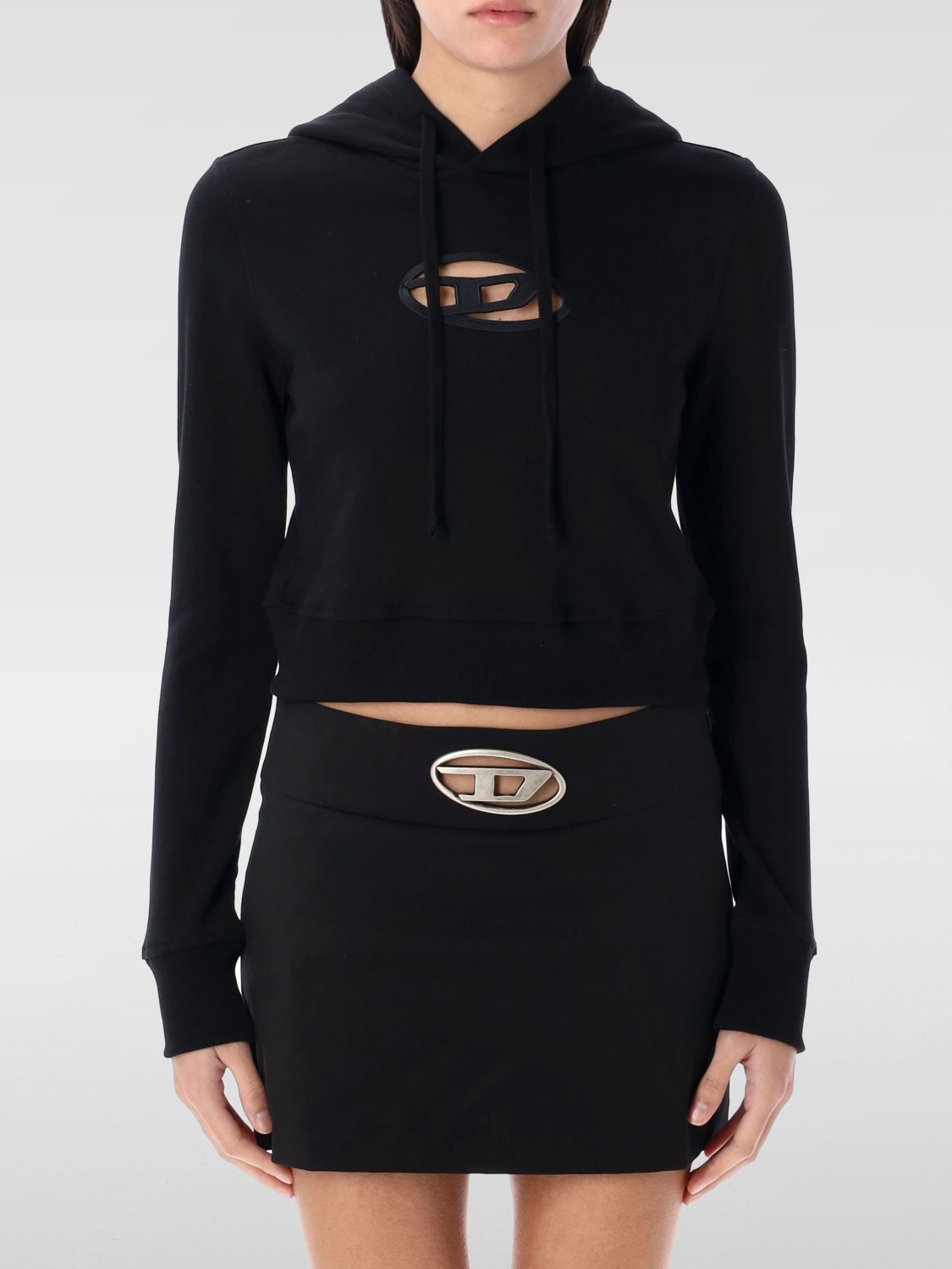 DIESEL SWEATSHIRT: Sweatshirt woman Diesel, Black - Img 1