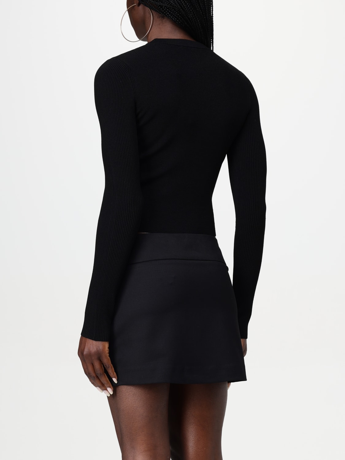 DIESEL TOP: Top Diesel in maglia , Nero - Img 3