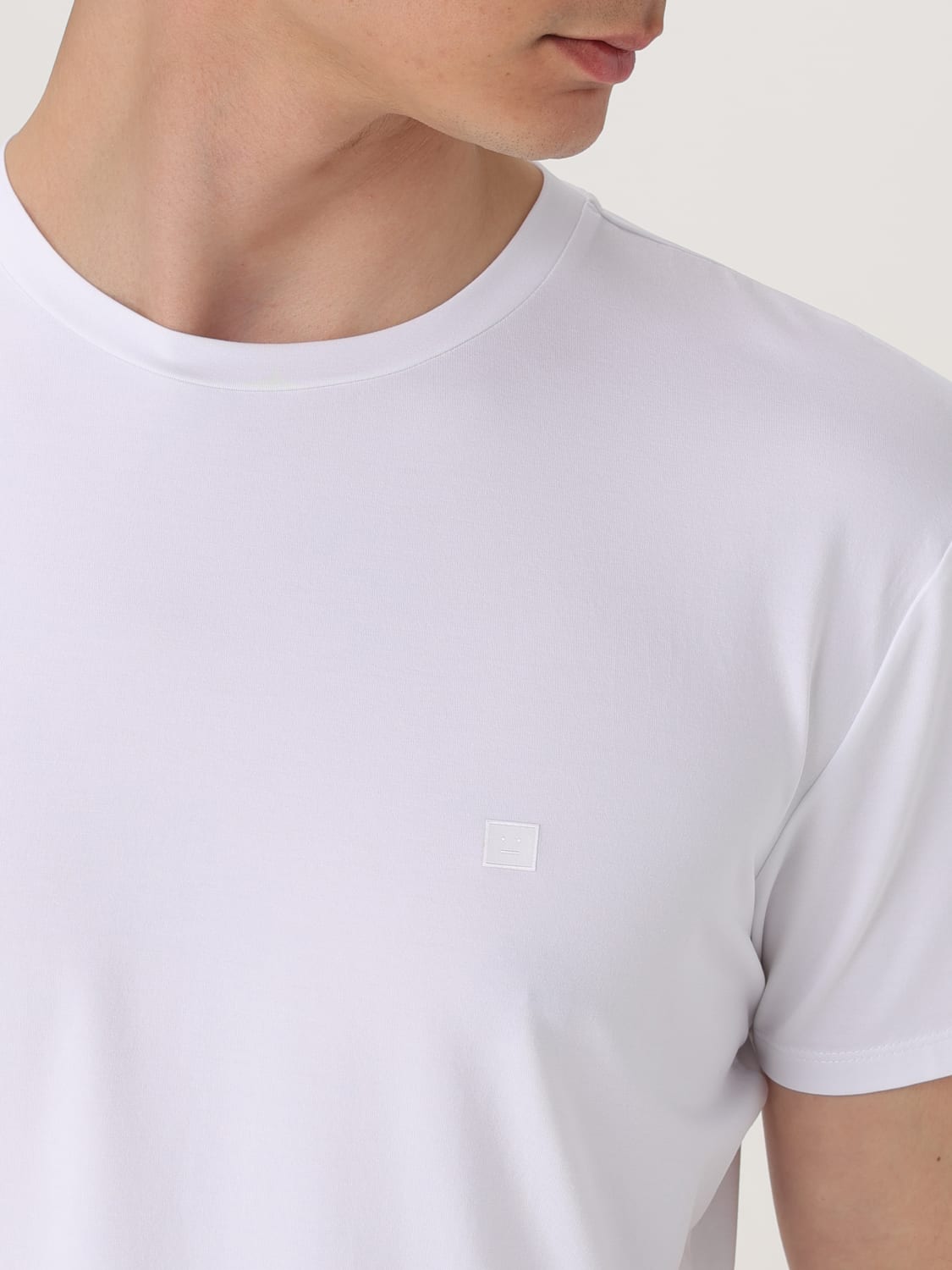 Tシャツ・カットソー ACNE STUDIOS Men T Shirts CL0309 OPWHI WHITE ACNE STUDIOS: Polo shirt men - White | Acne Studios t-shirt