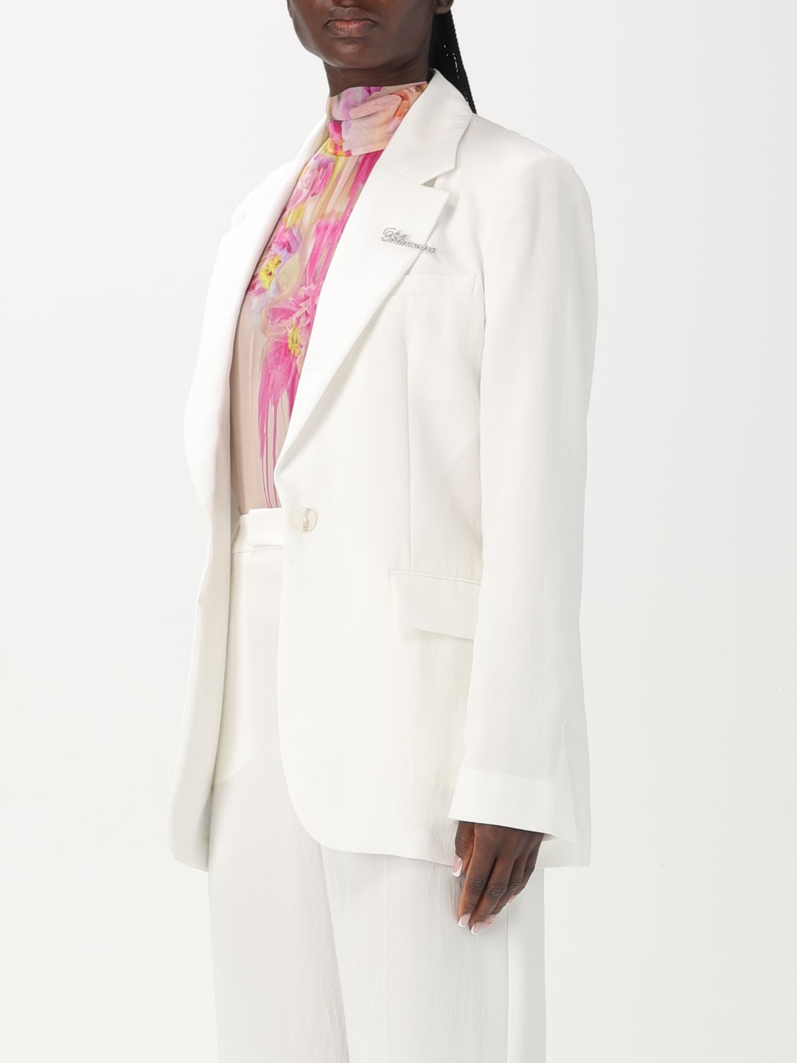 アウターその他 BLUMARINE Woman Blazer White 2B096A N0102 BLUMARINE: Blazer woman - White | Blumarine blazer 2B096A