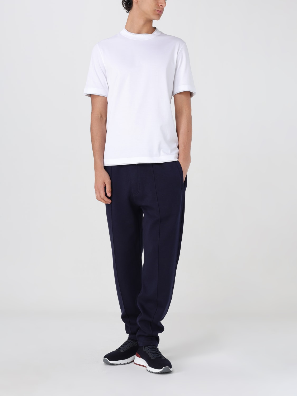 BRUNELLO CUCINELLI: Pants men - Blue | Brunello Cucinelli