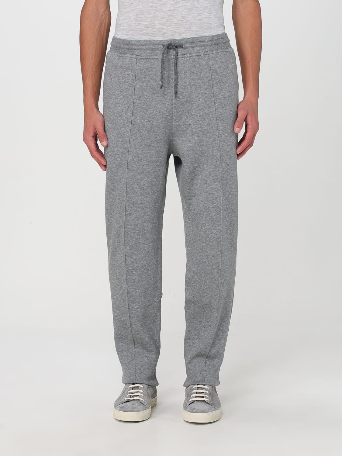 BRUNELLO CUCINELLI: Pants men - Grey 1 | Brunello Cucinelli