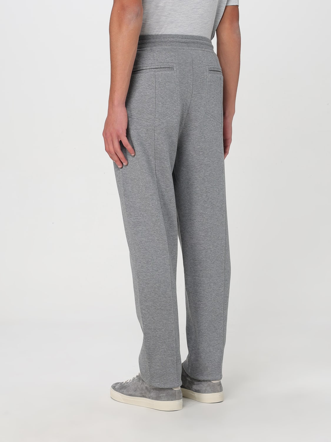 BRUNELLO CUCINELLI: Pants men - Grey 1 | Brunello Cucinelli