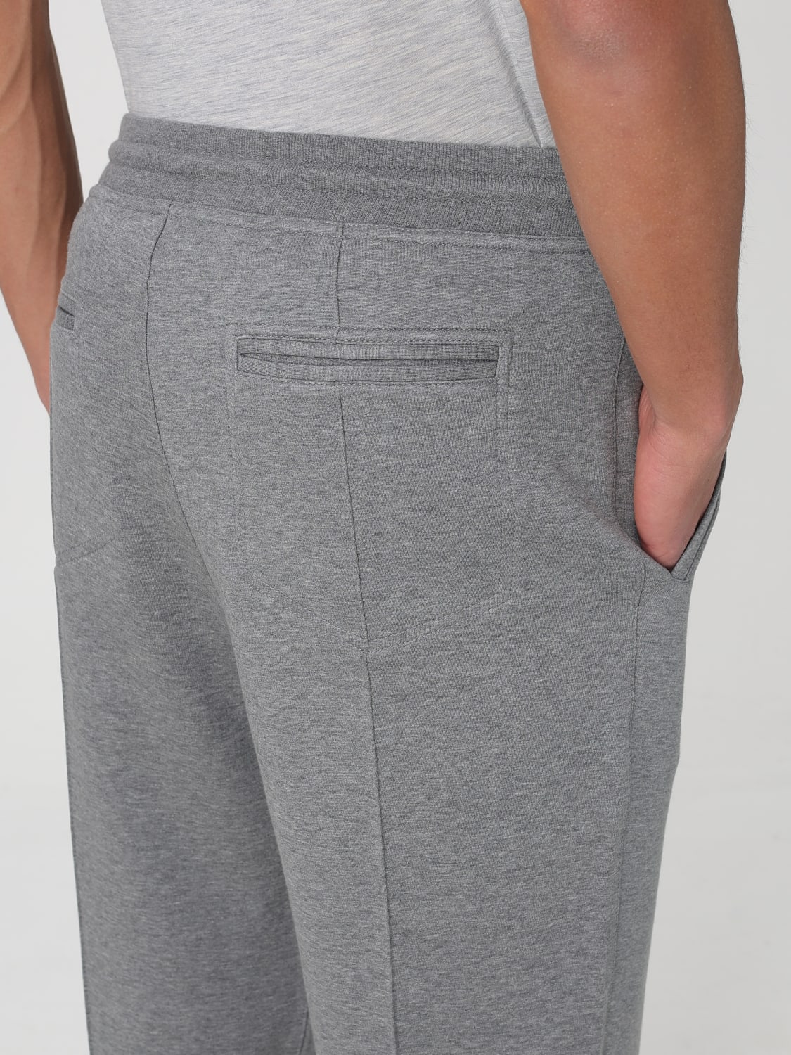 BRUNELLO CUCINELLI: Pants men - Grey 1 | Brunello Cucinelli