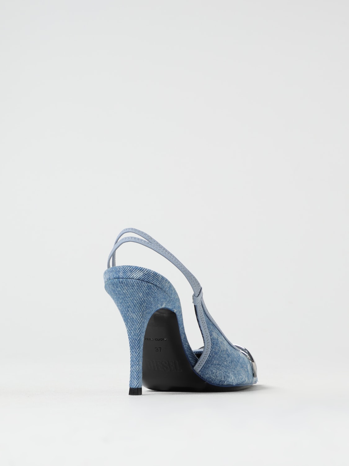 DIESEL: High heel shoes woman - Denim | Diesel pumps