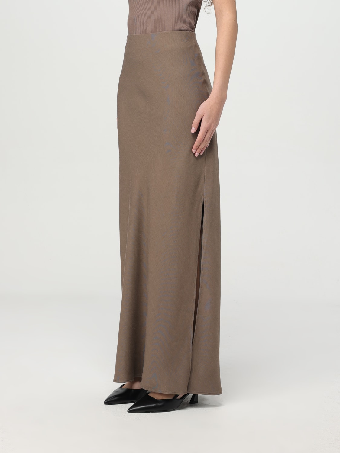 BRUNELLO CUCINELLI SKIRT: Skirt woman Brunello Cucinelli, Brown - Img 4