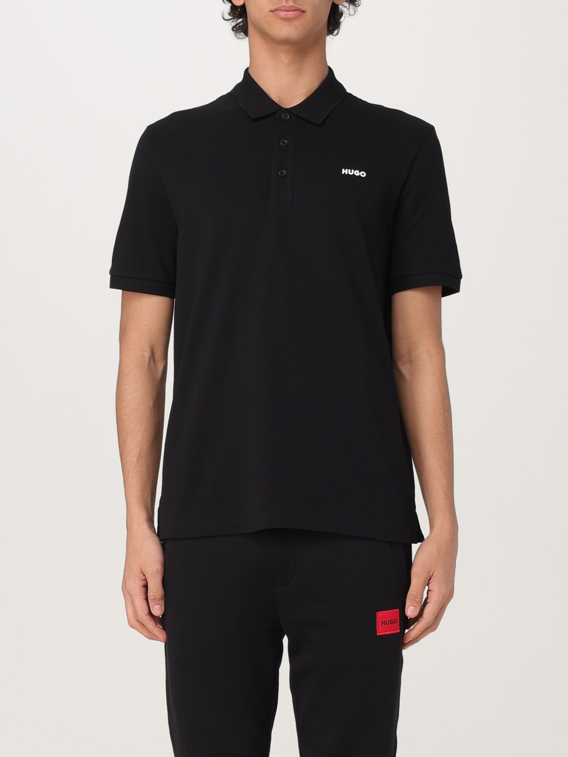 HUGO POLO SHIRT: Polo shirt men Hugo, Black - Img 1