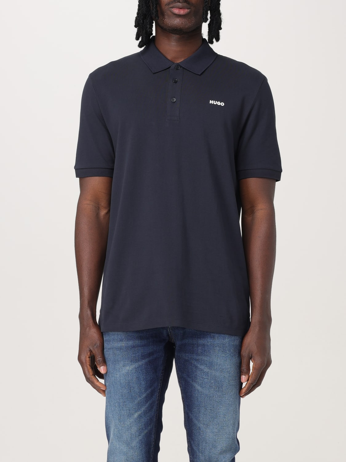 HUGO POLO SHIRT: Polo shirt men Hugo, Blue - Img 1