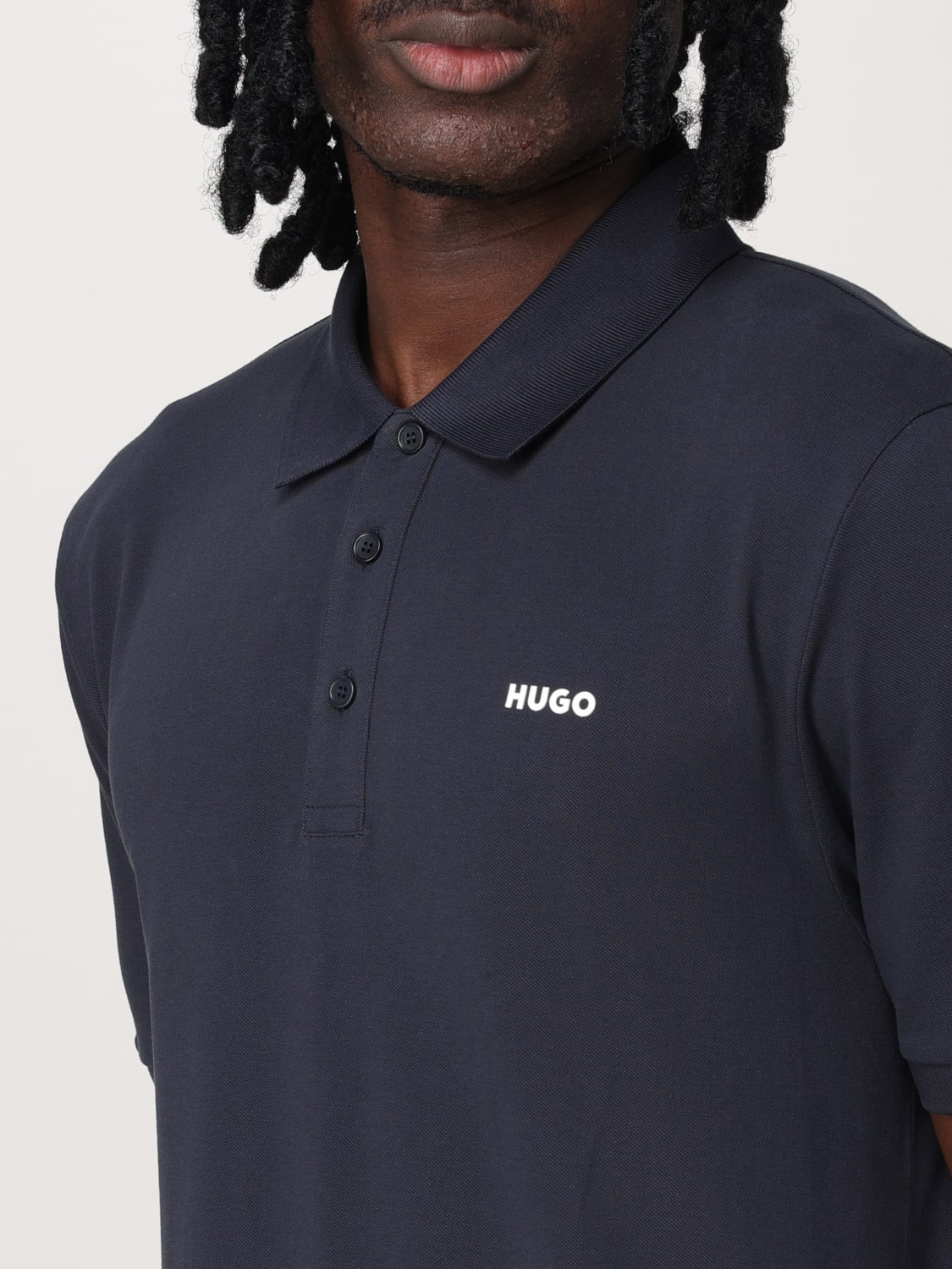 HUGO POLO SHIRT: Polo shirt men Hugo, Blue - Img 3