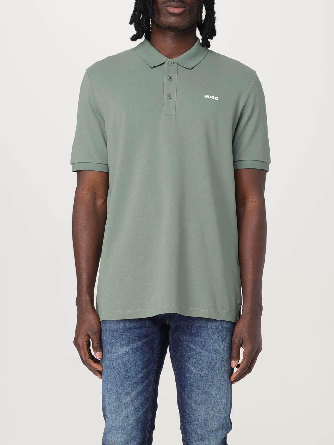 HUGO POLO SHIRT: Polo shirt men Hugo, Green - Img 1
