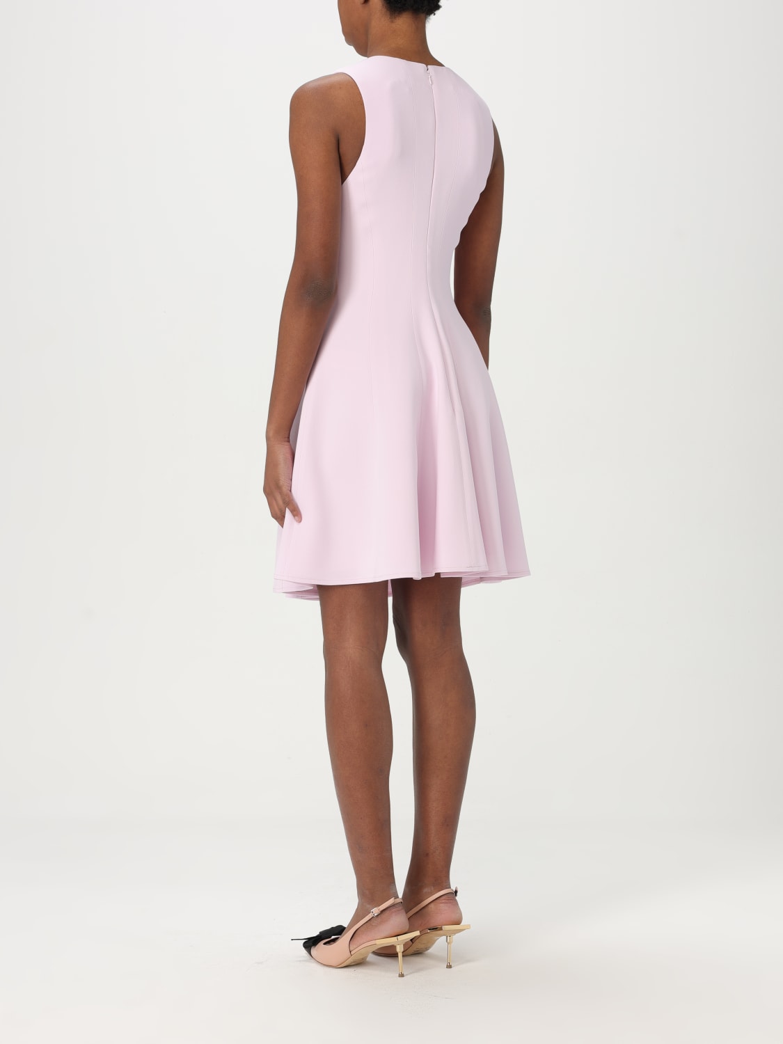 ELISABETTA FRANCHI ABITO: Abito basic Elisabetta Franchi in misto viscosa , Quarzo - Img 2