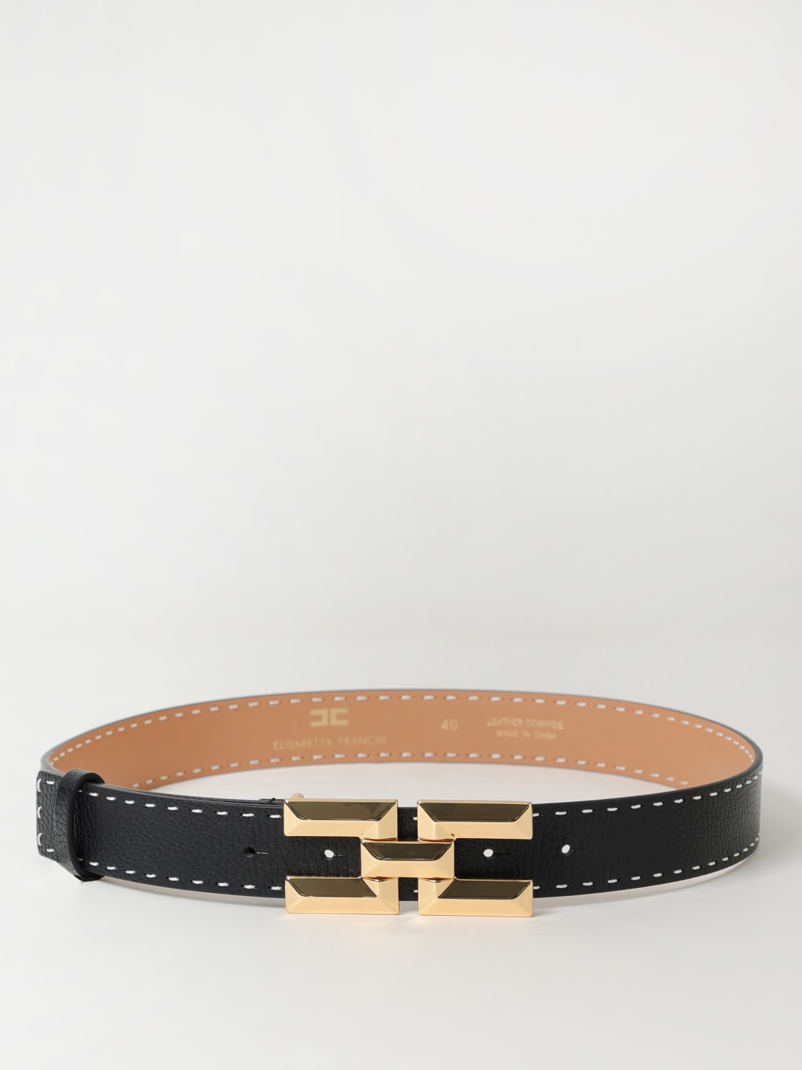 ELISABETTA FRANCHI BELT: Belt woman Elisabetta Franchi, Black - Img 1